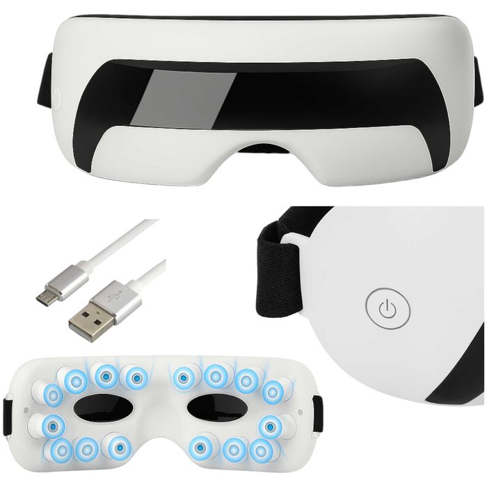 Masażer oczu Magnetyczne okulary wibracyjne masażu okolic oczu skroni