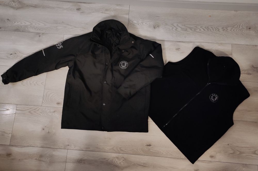 Kurtka + polar bezrękawnik Skoda 2w1 męska jesienno zimowa S M L