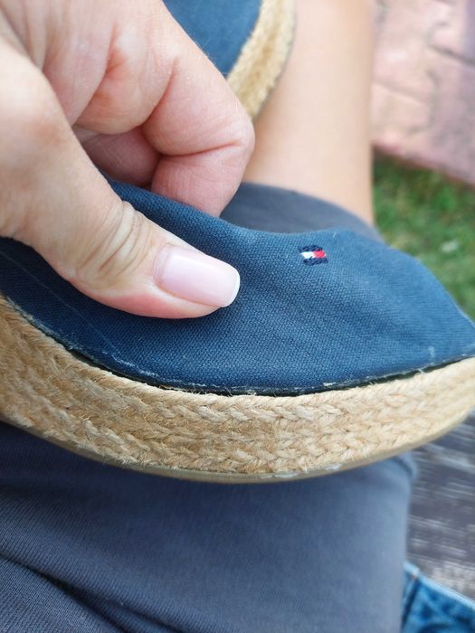 Espadryle Tommy Hilfiger stan bardzo dobry