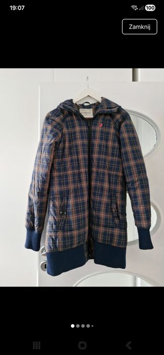 Kurtka w kratkę szkocką firmowa S na M