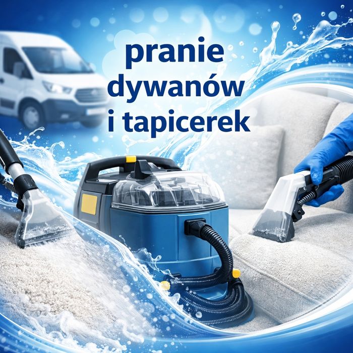 Pranie dywanów, tapicerki meblowej i samochodowej.
