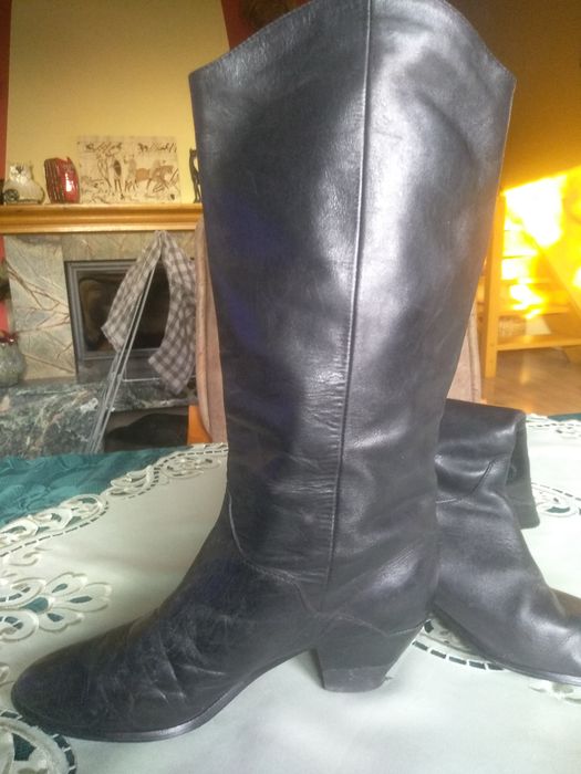 Kozaki buty skórzane