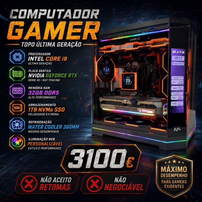 Computador Gamer topo última geração