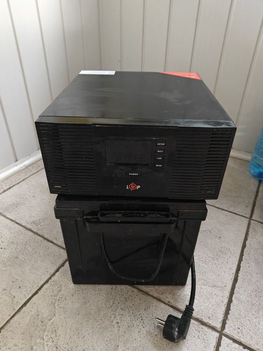 Батарея до ДБЖ Europower 12В 200Ач + ДБЖ з правильною синусоїдою 12V LPM-PSW-1500VA (1050Вт)