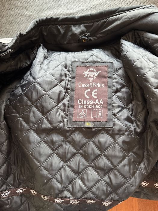 Casaco de mota TRY cinza/preto