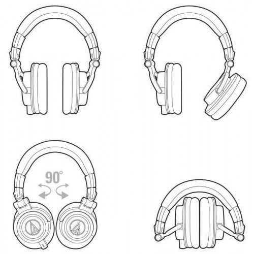 AUDIO-TECHNICA ATH-M50X White навушники Нові в наявності