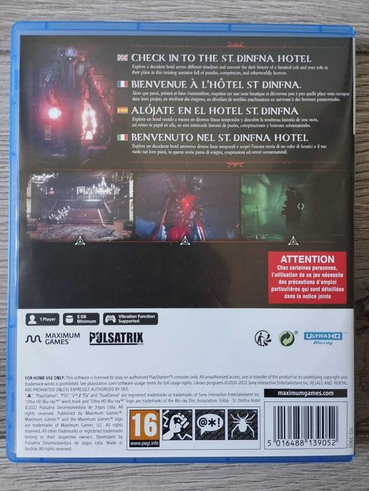 Gra Fobia St.Dinfna Hotel PS5 Playstation