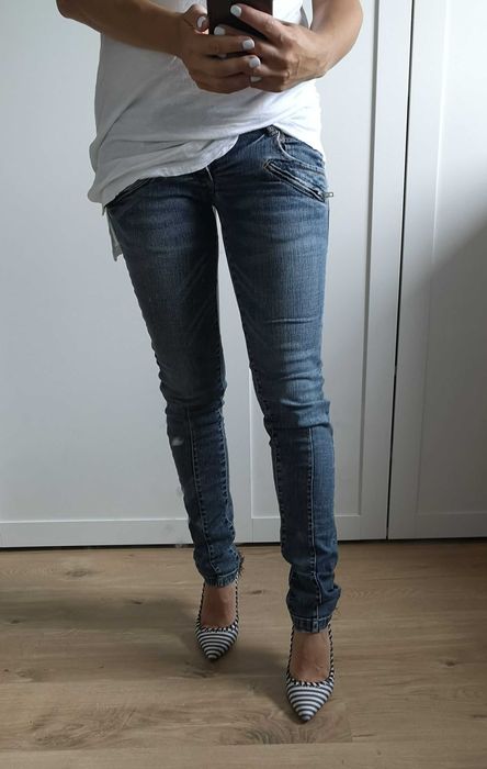 Pull & Bear jeansy spodnie rurki 34/XS