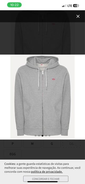 Levis оригінал. Нова чорного кольору худі зіпка   S. М.  ХЛ