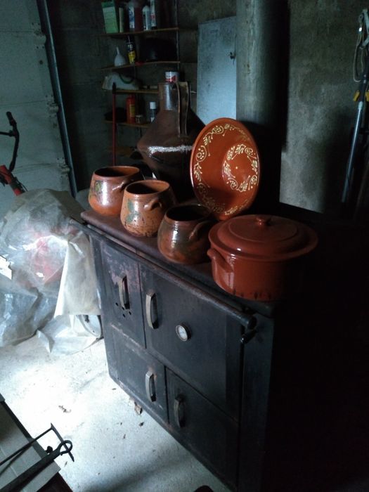 3 Caçarolas muito antigas em barro