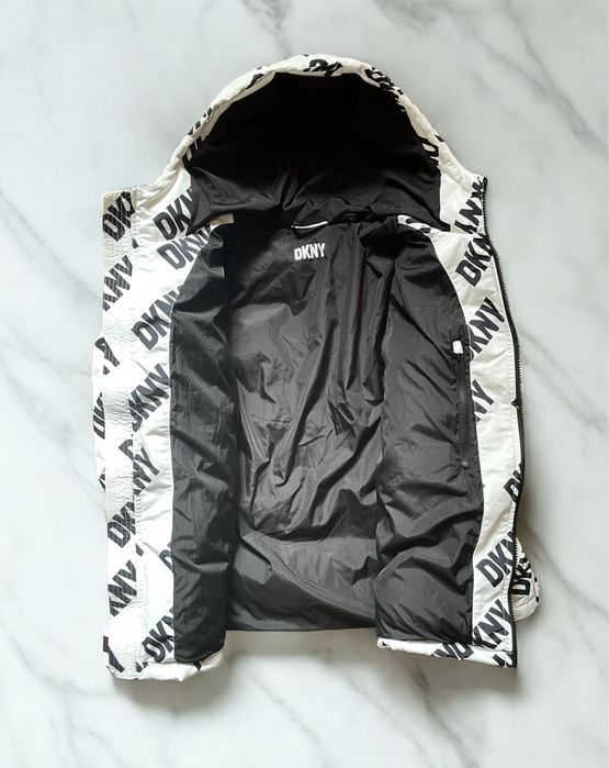 -50%$ XXL 52 DKNY пуховик куртка парка белый білий ххл 2xl