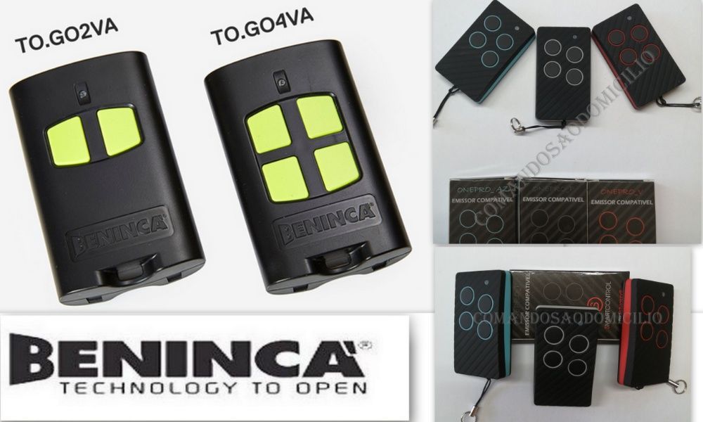 BENINCA TO GO VA - ONEPRO comando garagem compatível