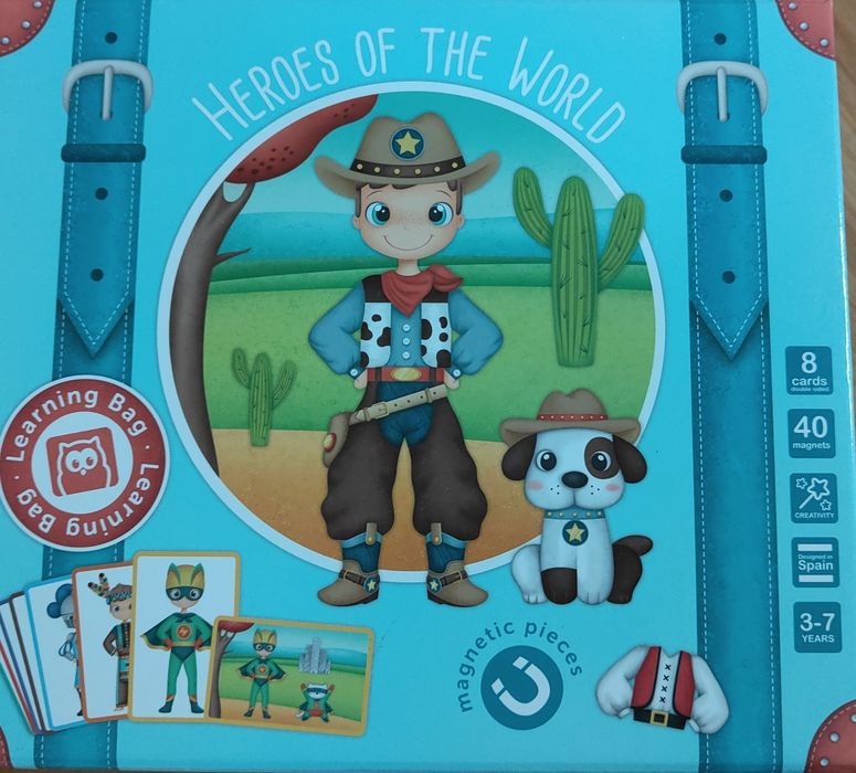 Jogo magnético Heróis do mundo EUREKAKIDS