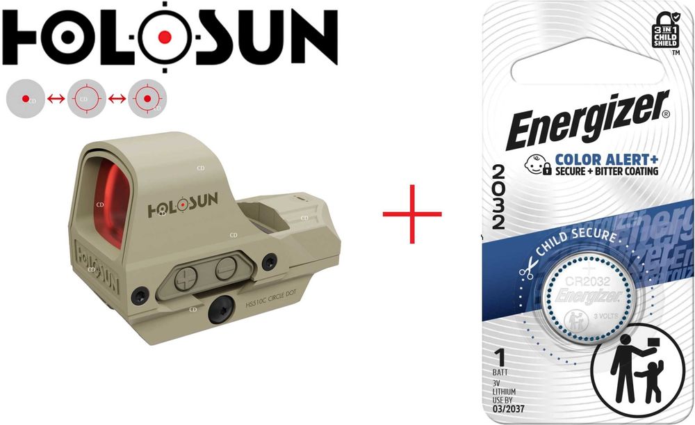 Прицел HOLOSUN HS510C Цвет Койот Новый из США Коллиматор