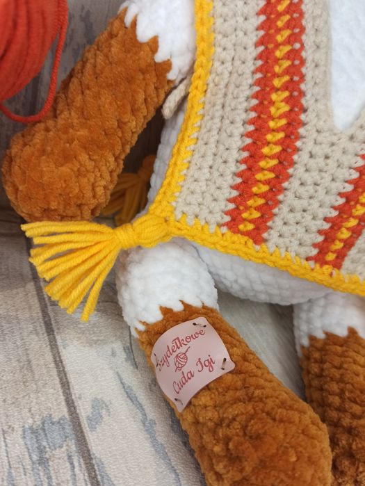 Alpaka przytulanka zabawka maskotka Handmade rękodzieło szydełko