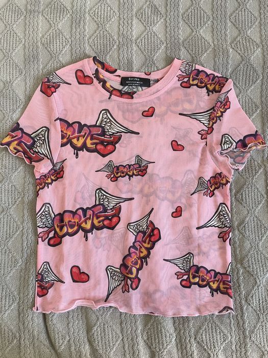 cute t-shirt z siateczki