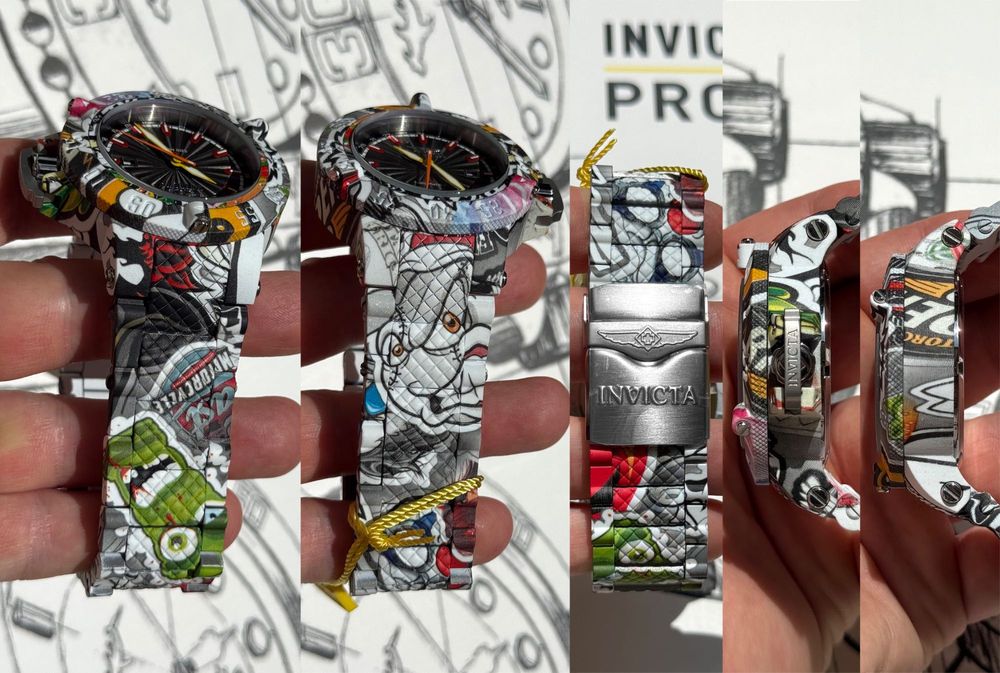 Invicta 36745 Subaqua Noma III GMT Graffiti 50 mm. 500 MT Swiss.