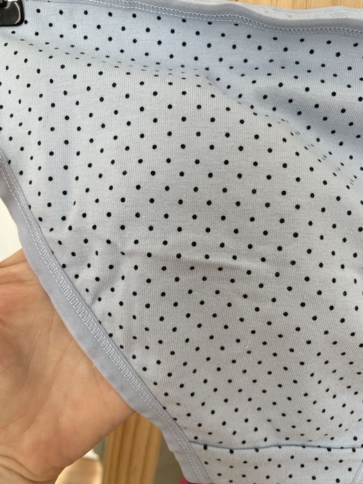 Трусики жіночі блакитні в горошок/ cotton 95%/ esmara