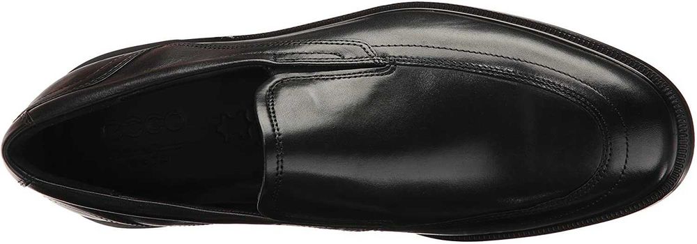 Czarne Ecco LISBON Apron Slip On