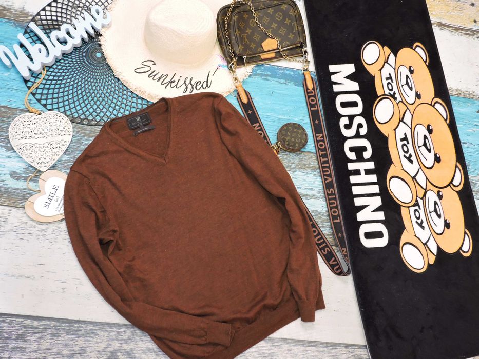 M&S Męski sweter merino wool + jedwab M