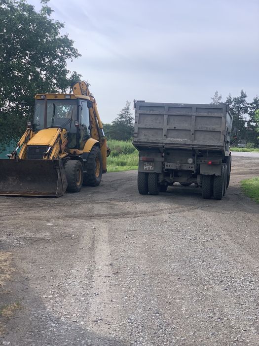 Услуги экскаватора погрузчика jcb 3cx, Самосвал Камаз