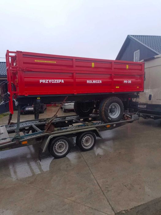 Przyczepa jednoosiowa wywrotka