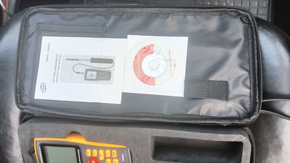 Термоанемометр 0,3-30м / с, 0-45 ° C BENETECH GM8903
