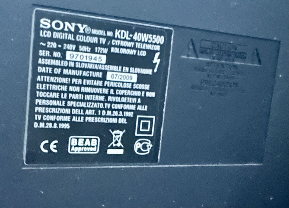 Telewizor LCD Sony bravia