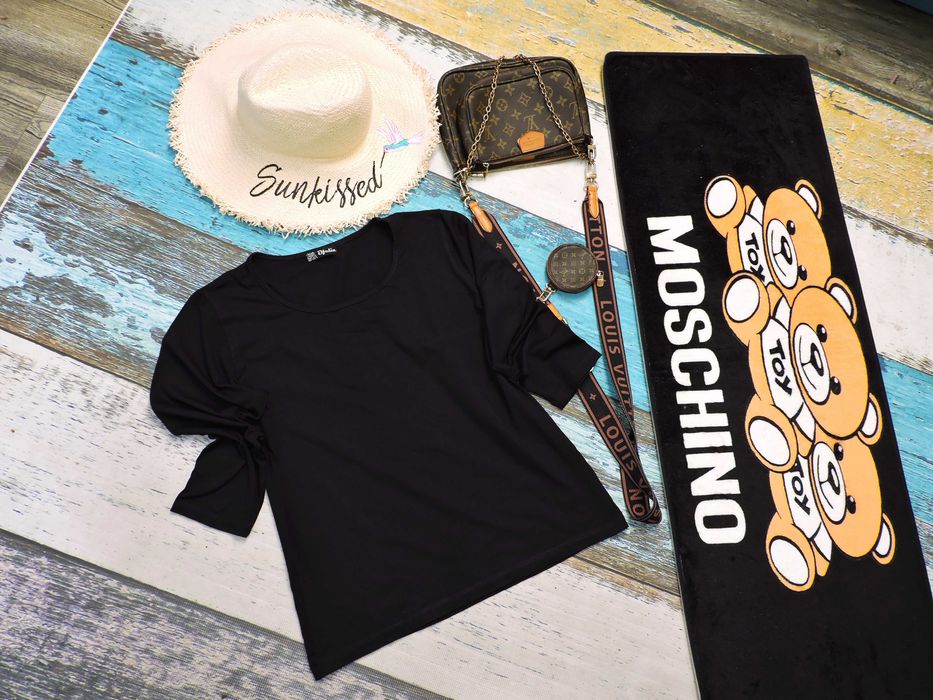 Ofelia bluzeczka czarna basic XXL