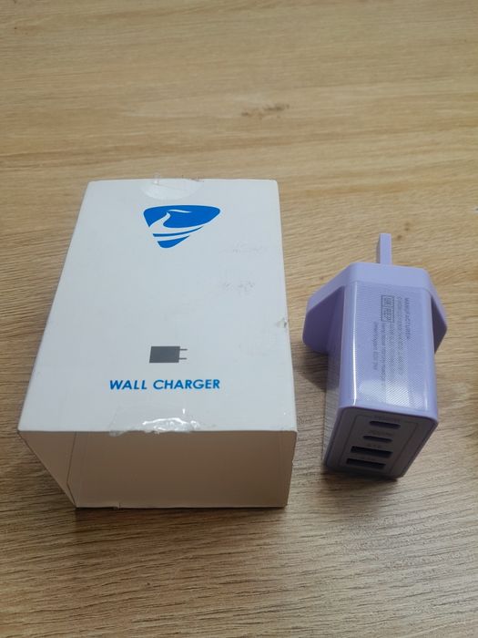 4 portowa szybka ładowarka do telefonu 40w 2xusb c 2x usb a wtyczka uk