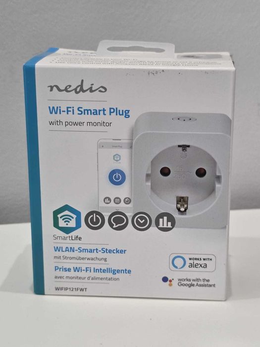 Tomada Inteligente Nedis Wi-Fi 10A - Domótica SmartLife - NOVOS e SELADOS