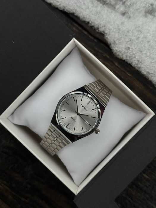 Годинник Casio silver •касио касіо часы наручний•на подарунок аксесуари чоловічий