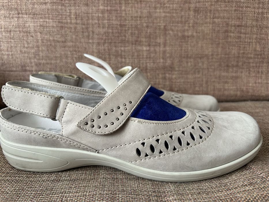 Ara шкіряні буфлі мокасини балетки 40 р уст диа