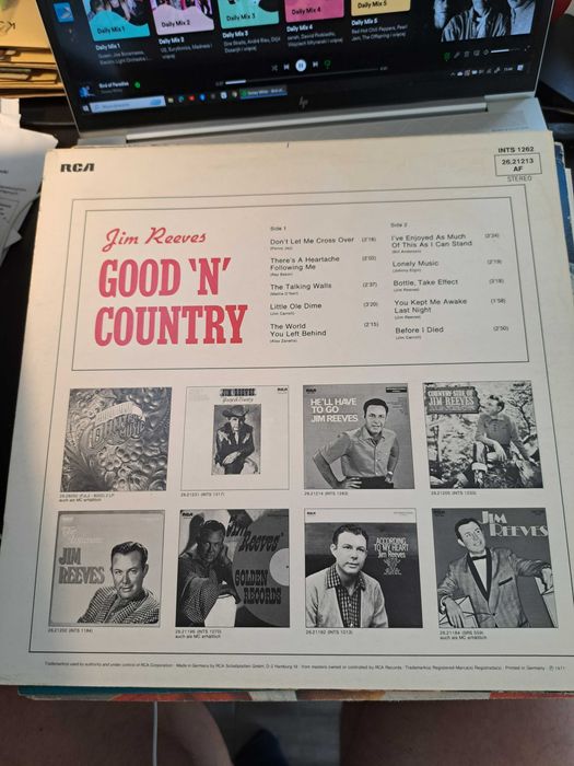 JIM REEVES Good 'N' Country ~ RCA Camden ‎CDM 1075 EX