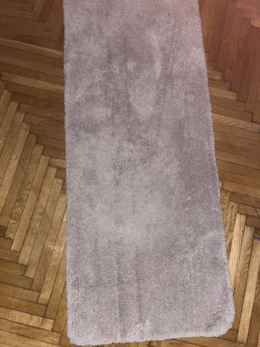 Mały dywan nowy szary beżowy 150x60