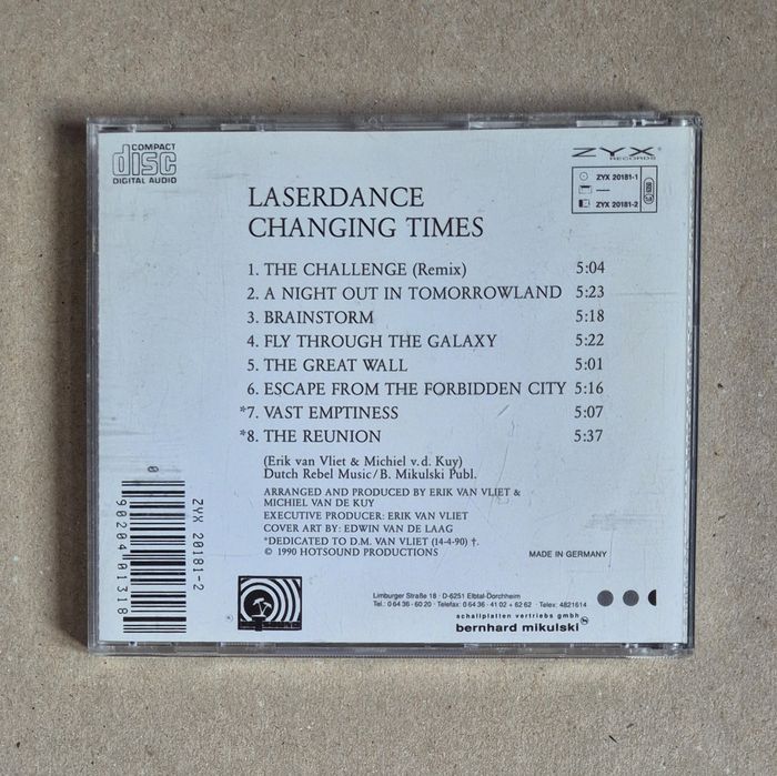 Laserdance - Changing Times (1990) CD Spacesynth