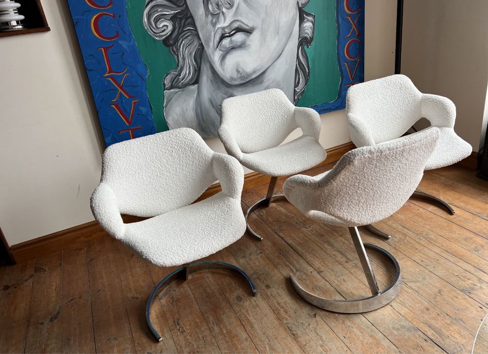 Boris Tabacoff Mobilier Modulaire Moderne krzesło Scimitar. Mid centur
