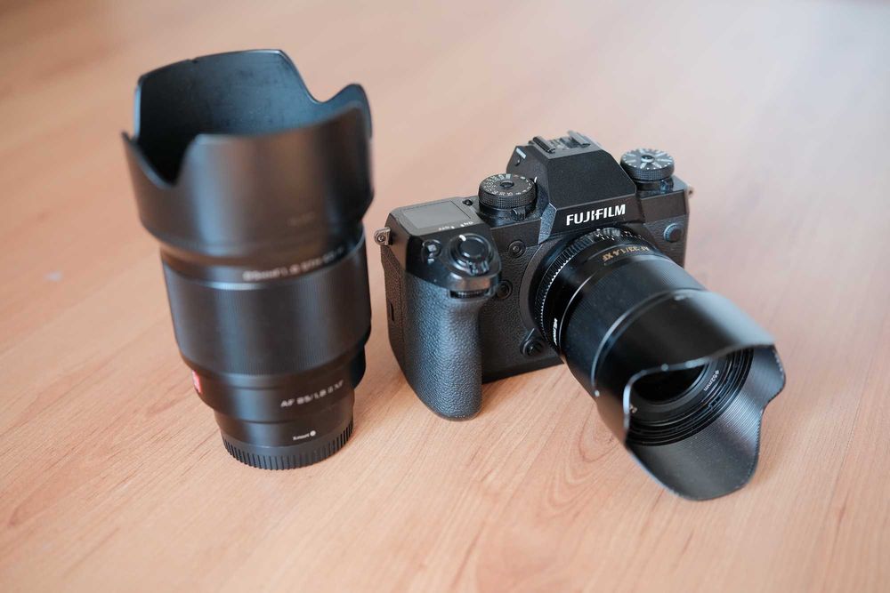 FUJIFILM X-H1 + 2 lentes VILTROX 85mm 1.8 e 33mm 1.4