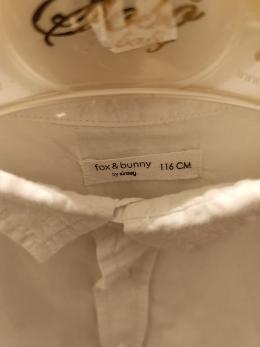 Biała koszula chłopięca rozmiar 116