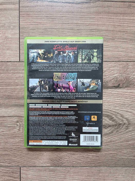 gra gta grand theft auto episodes from liberty city na xbox 360