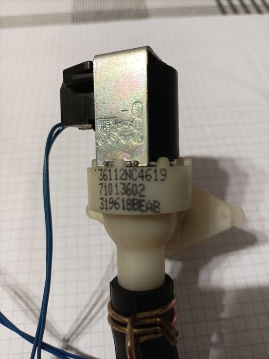 Elektrozawór pojedynczy 1-drożny pralki Whirlpool