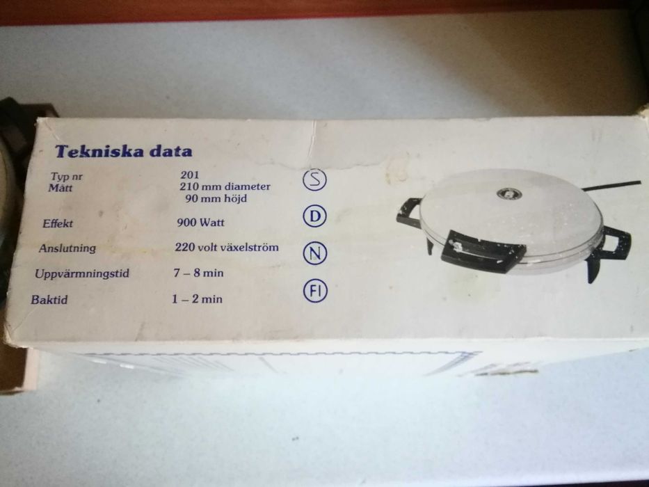 Retro gofrownica, Szwecja.