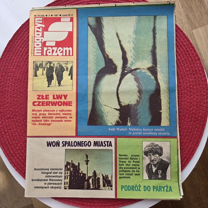 Razem. Magazyn. Numer 10.1987rok.