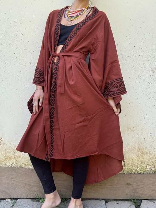 Kimono etno bawełniane
