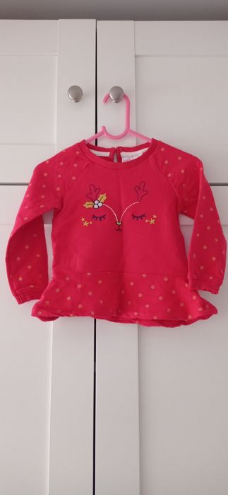 Bluza z baskinką 86 dziewczynka święta