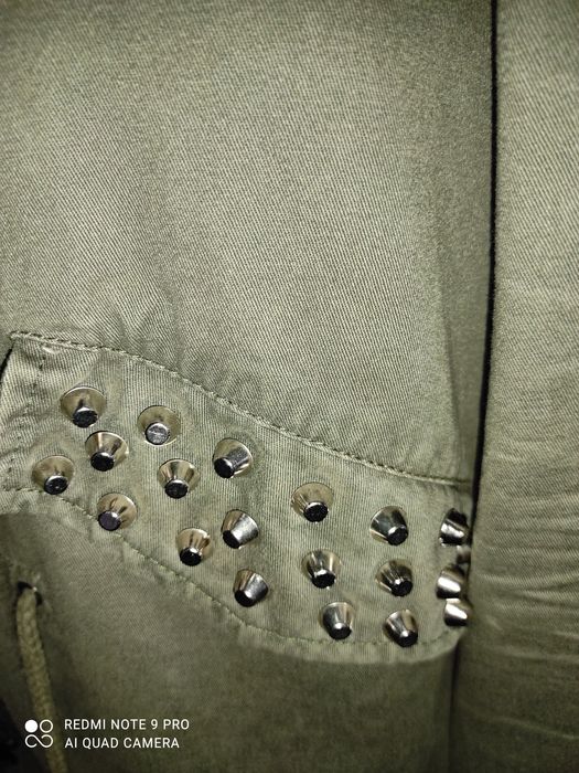 Parka kurtka wiosenna przejściowa płaszczyk  M 38 khaki zielona