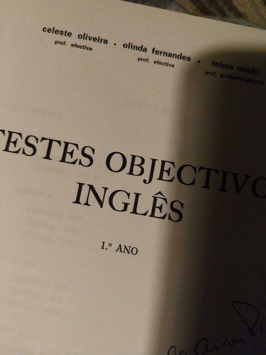 Testes objetivos ingles