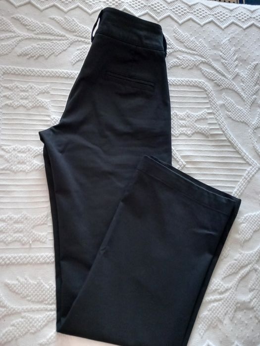 Calças pretas de algodão da Mike Davis