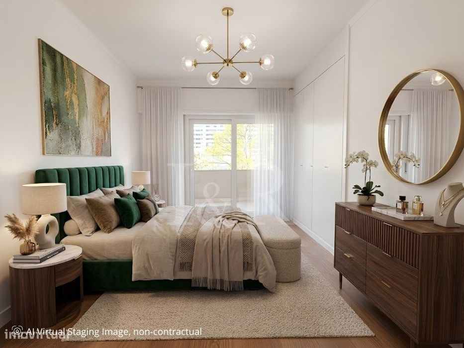 Apartamento T3 com varanda e estacionamento na Estrada da Luz, Lisboa