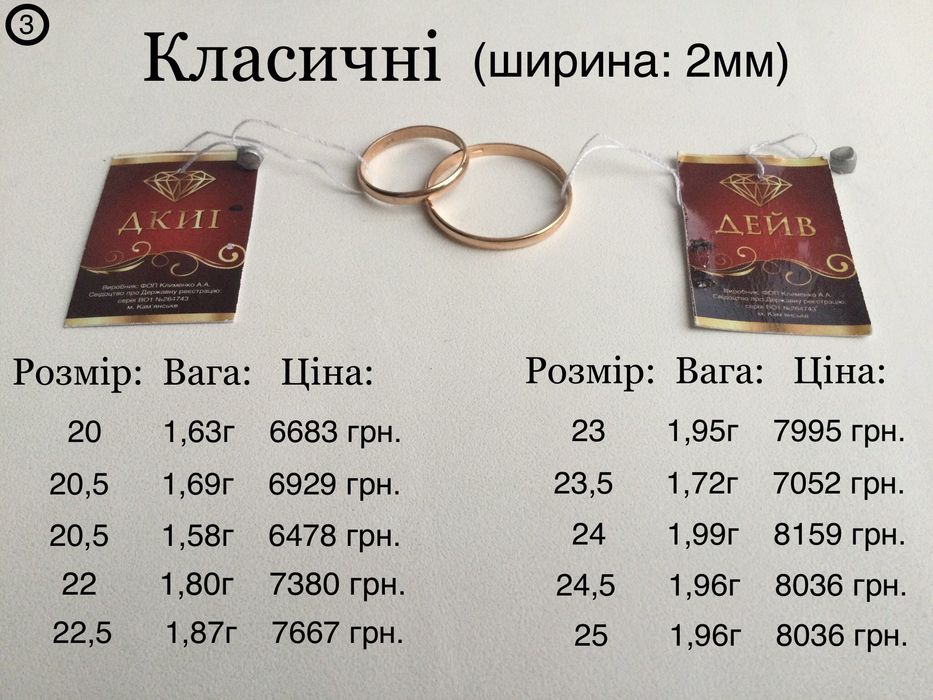 Обручальные кольца. Золото 585 пробы. Все размеры. Новые.
